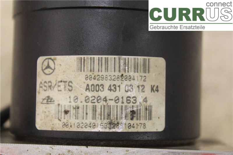 MB C (W202)   94-00 ABS Hydraulic unit A0034310312 OM611.960