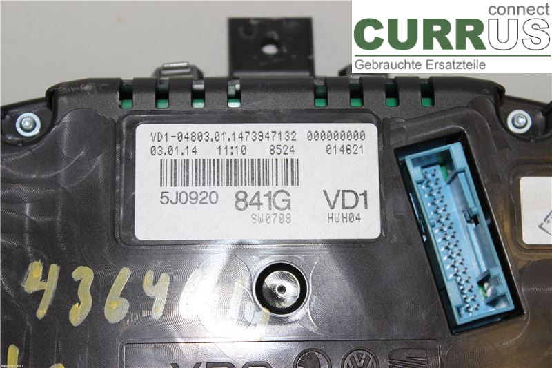 SKODA FABIA         07-14 Instrumentkam 5J0920841G 1,2TSI