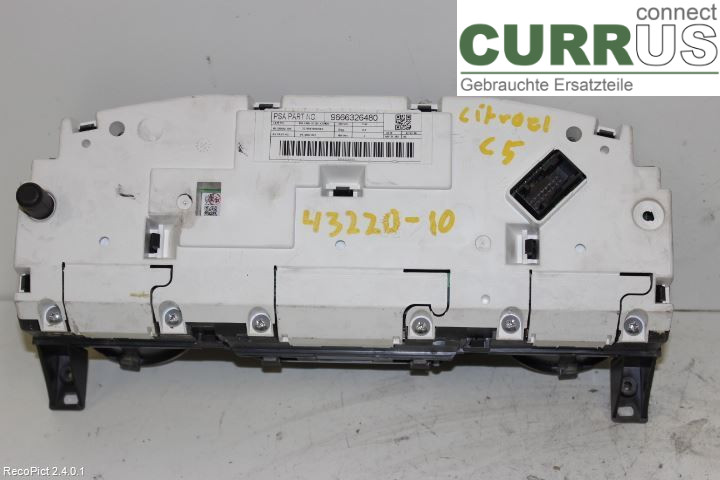 CITROEN C5  08-17 Instrument cluster / comb 9805315680 2,0HDI