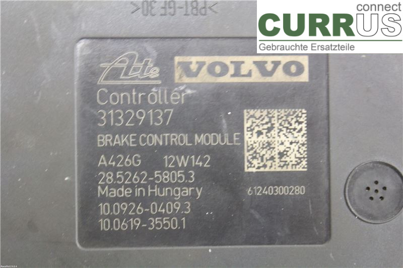 VOLVO V60  11-13 ABS hydraulisk enhed 31329138 1,6 D DRIVEe