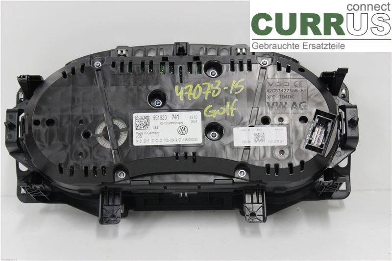 VW GOLF / E-GOLF VII   13-20 Instrument cluster / comb 5G1920741 1,6 TDI