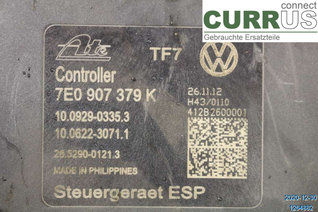 VW TRANSP/CARAVELLE 04-15 ABS Hydraulic unit 7E0614517H 2,0 TDI
