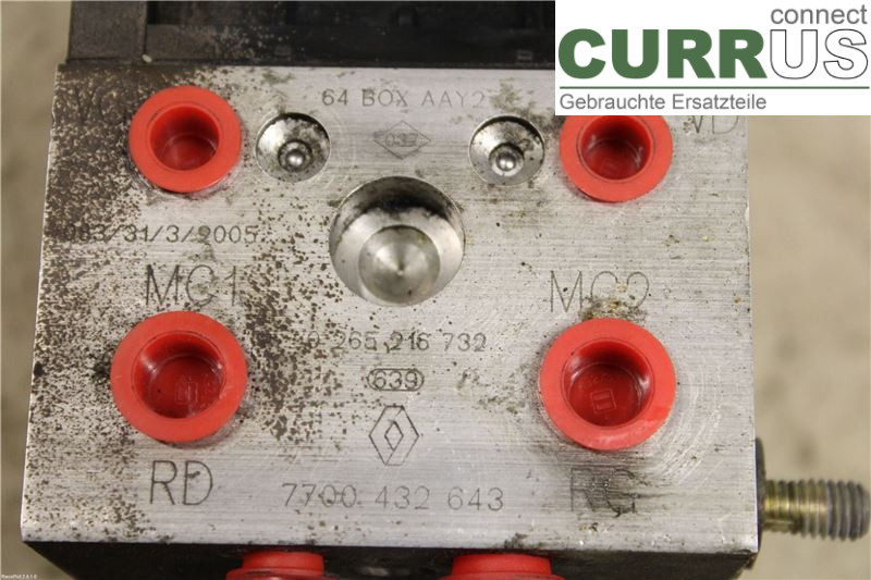 RENAULT MÉGANE I  99-03 ABS hydraulisk enhed 7701045832 1,6