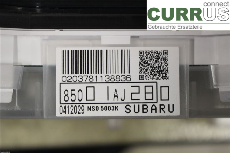SUBARU OUTBACK    10-14 Instrument cluster / comb  2,0 D