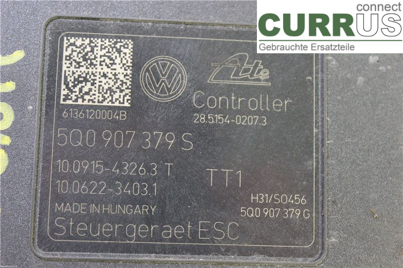VW GOLF / E-GOLF VII   13-20 ABS Hydraulic unit 5Q0614517T 1,2TSI