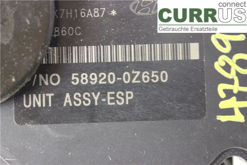 KIA SPORTAGE    05-10 ABS Hydraulic unit 589200Z650 2,0 CRDI