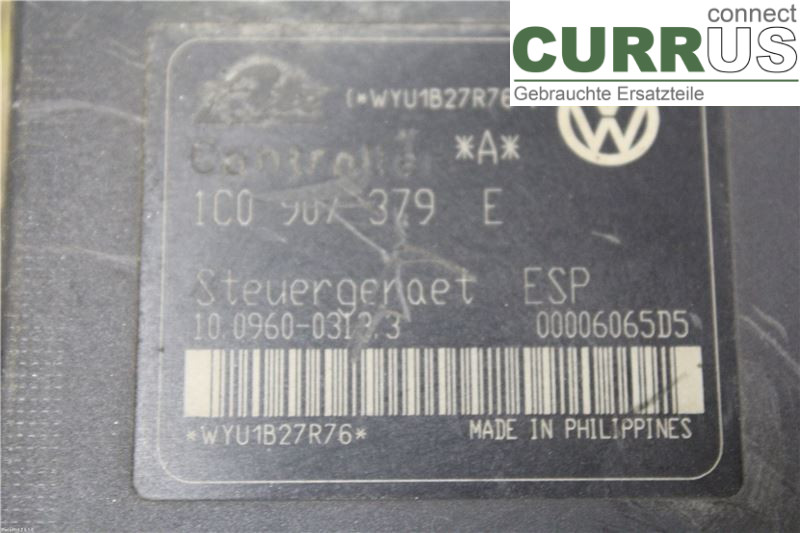 AUDI A3/S3     96-03 Unité hydraulique ABS 1J0698517A 