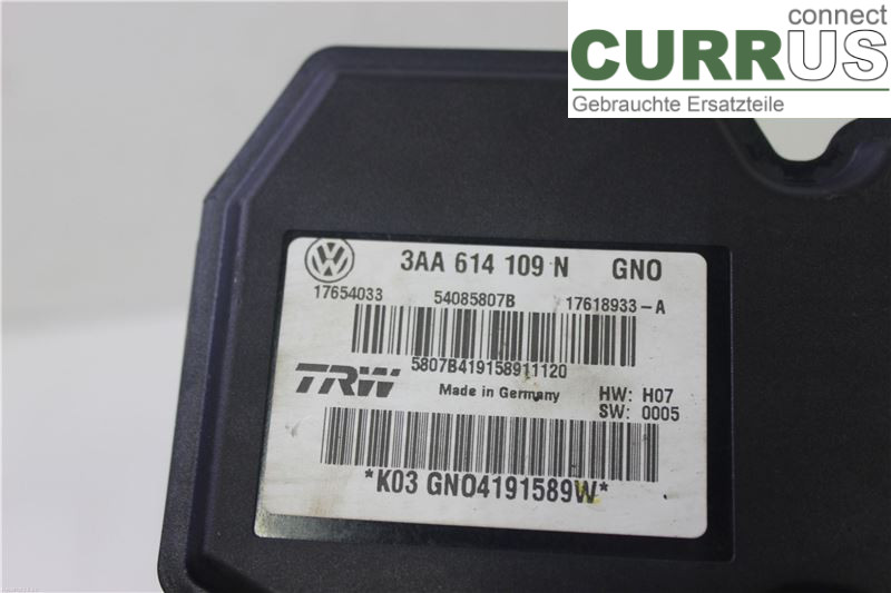 VW PASSAT  11-14 ABS Hydraulic unit 3AA614109N 2.0 TDI