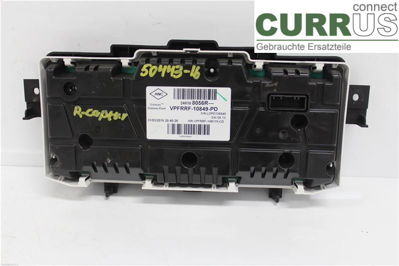 RENAULT CAPTUR 13-19 Instrument cluster / comb 248109649R 1.2 TCE