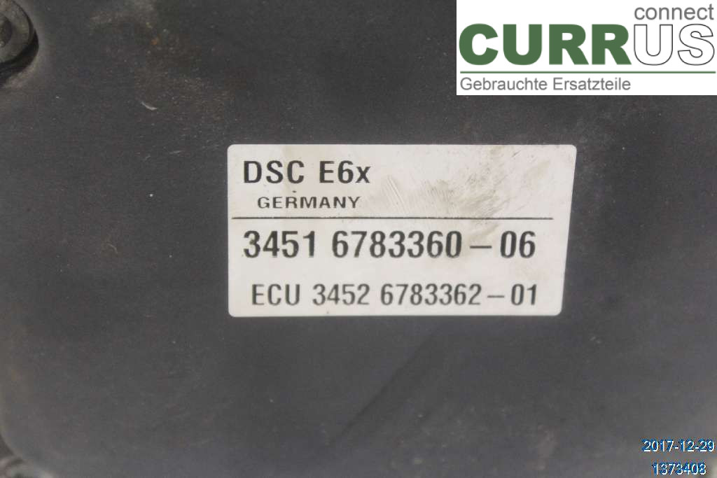 BMW 5 E60/61 Sed/Tou 02-10 ABS hydraulisk enhed 34516783361 520d