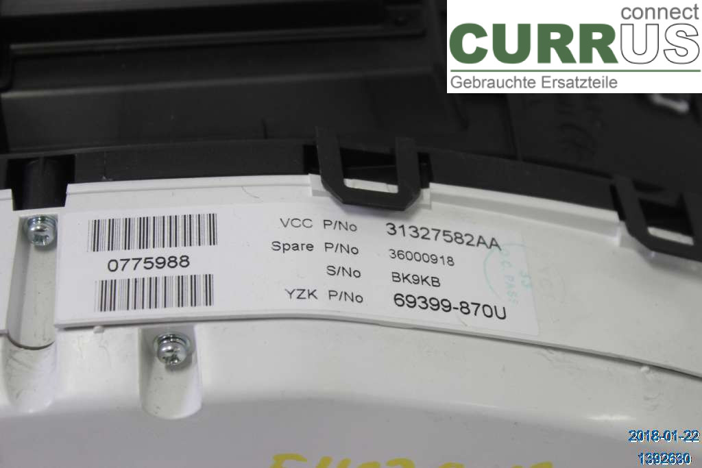 VOLVO V70      08-13 Instrumentenkombination 36001841 1,6D