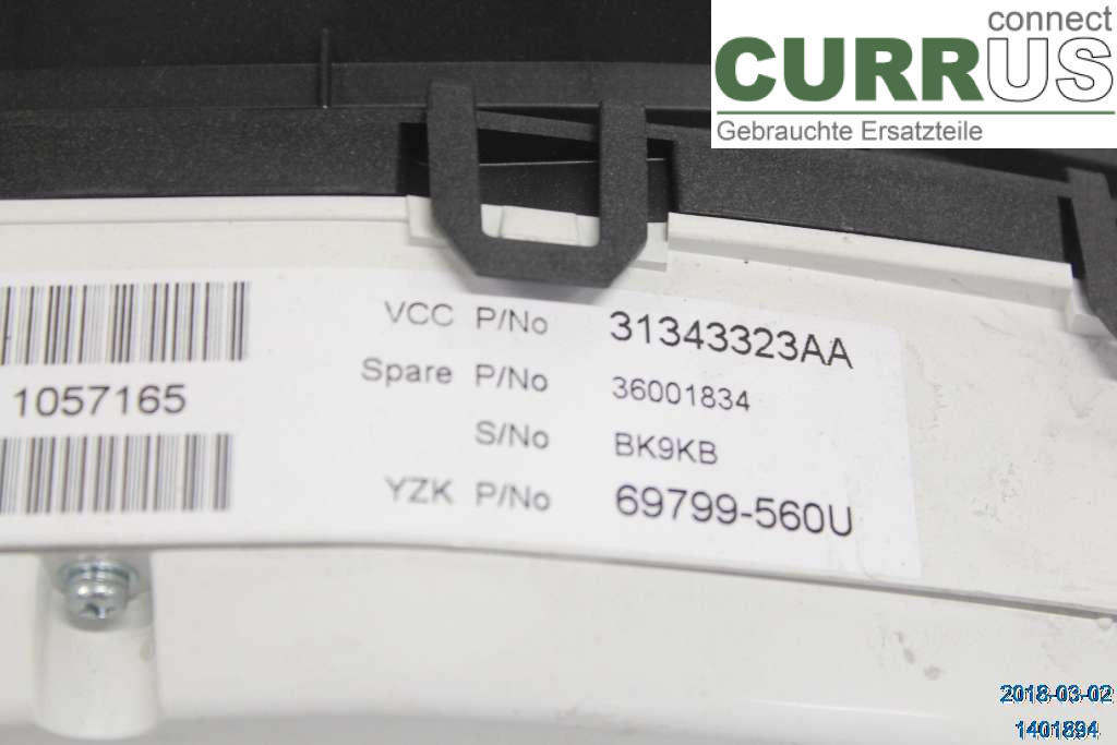 VOLVO V70      08-13 Instrument cluster / comb 36001834 1,6D DRIVEe