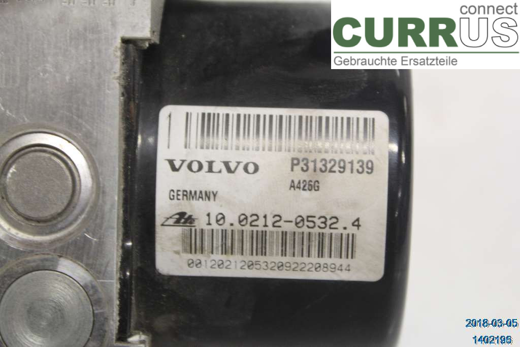 VOLVO V70      08-13 ABS Hydraulic unit 31329140 1,6D DRIVEe