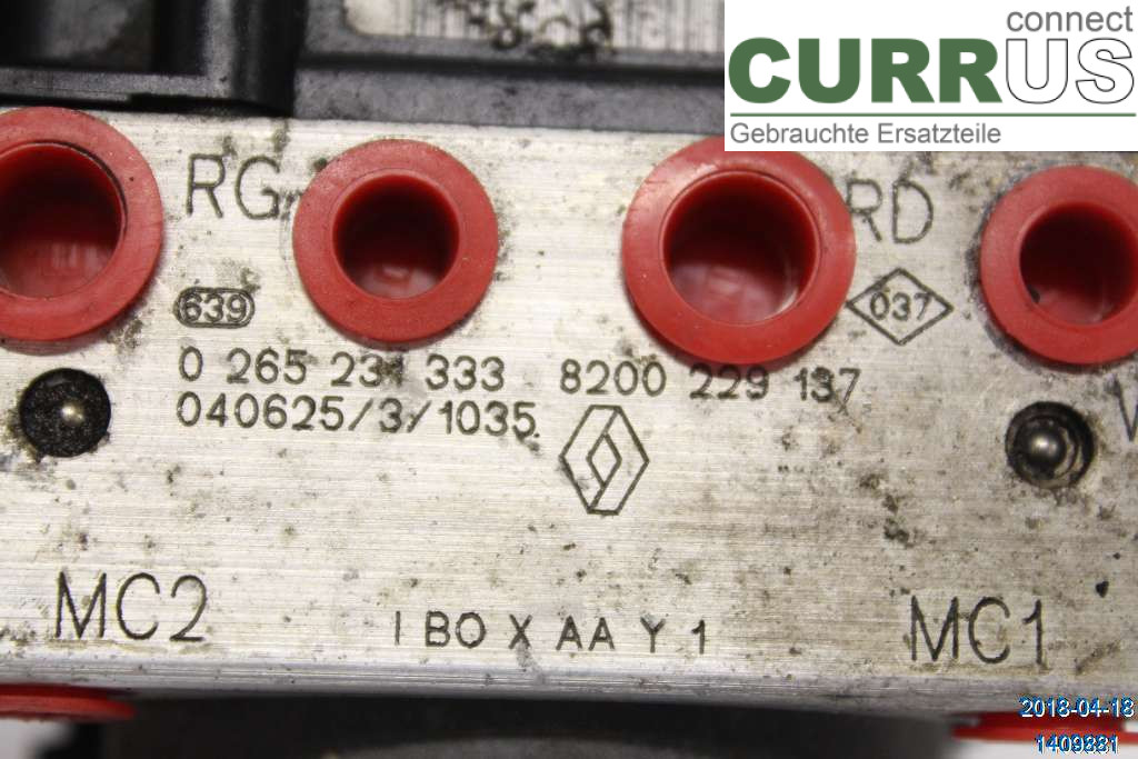 RENAULT CLIO II    01-08 ABS Hydraulic unit 7701067629 1.6 16V