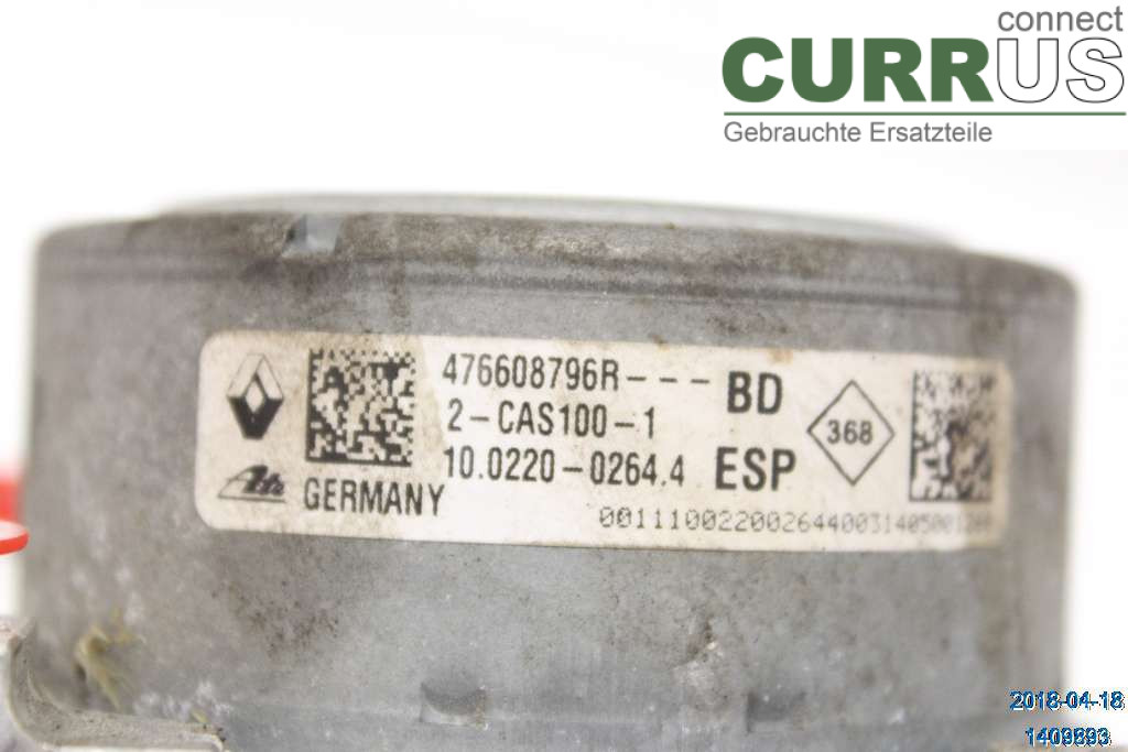 DACIA DOKKER ABS Hydraulic unit 476605737R 1,5 DCI