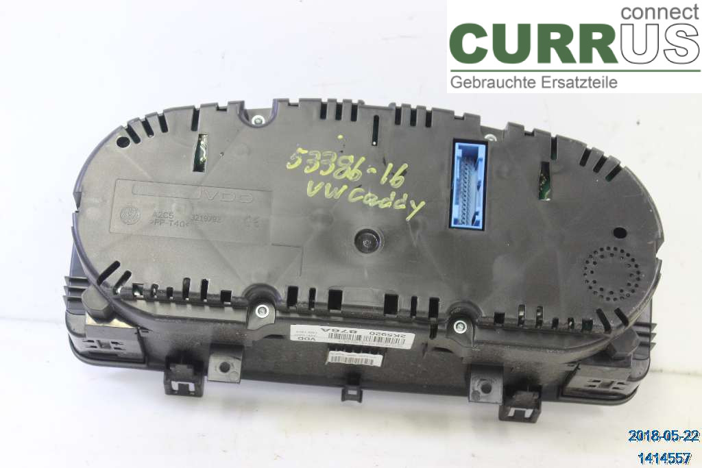 VW CADDY  16-20 Bloc instruments / combiné 2K5920876AX 2,0 TDI