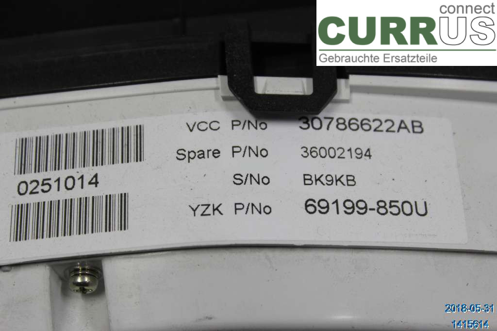 VOLVO V70      08-13 Instrumentenkombination 36002194 2.5 FT