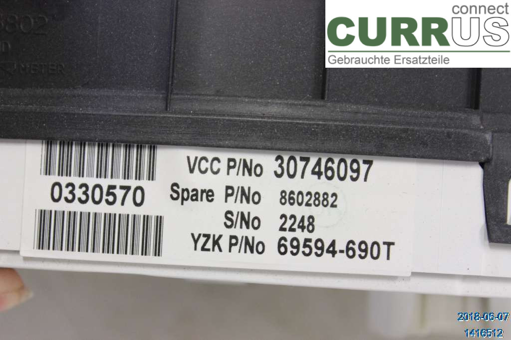 VOLVO S60      05-10 Bloc instruments / combiné 36050540 2,4