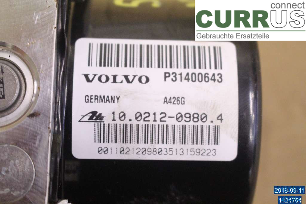 VOLVO V40  CROSS COUNTRY 13-19 ABS Hydraulic unit 31400645 2,0 T4