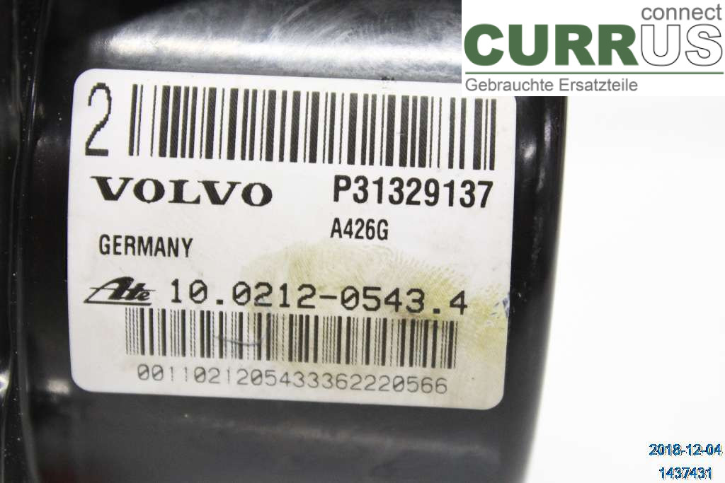 VOLVO XC60  09-13 ABS hydraulisk enhed 31329138 D4 2,4