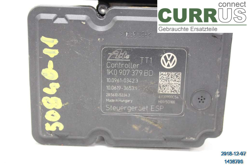VW CADDY  11-15 ABS Hydraulic unit 1K0614517CN 1.6 TDI MAXI