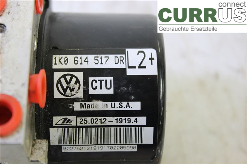 VW GOLF VI     09-13 ABS hydraulisk enhed 1K0614517DP 1,6TDI