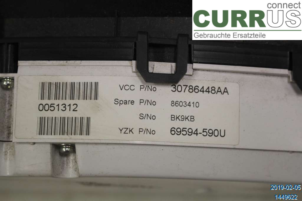 VOLVO S80      07- 13 Instrument cluster / comb 36000466 3,2