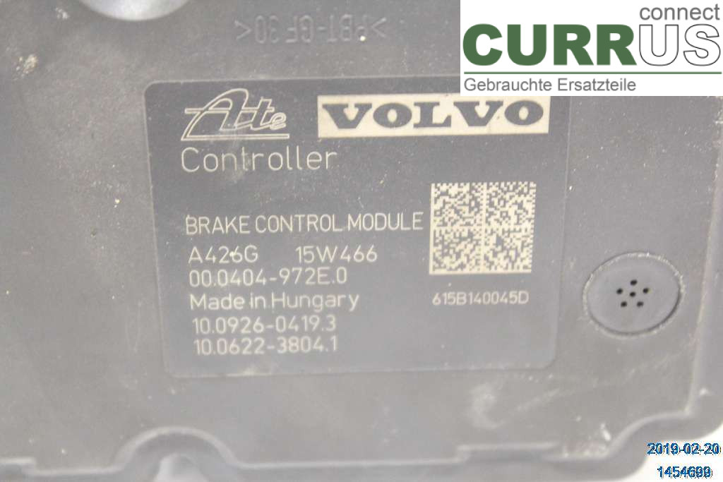 VOLVO V70    14-16 ABS Hydraulic unit 31423349 D4 2,0