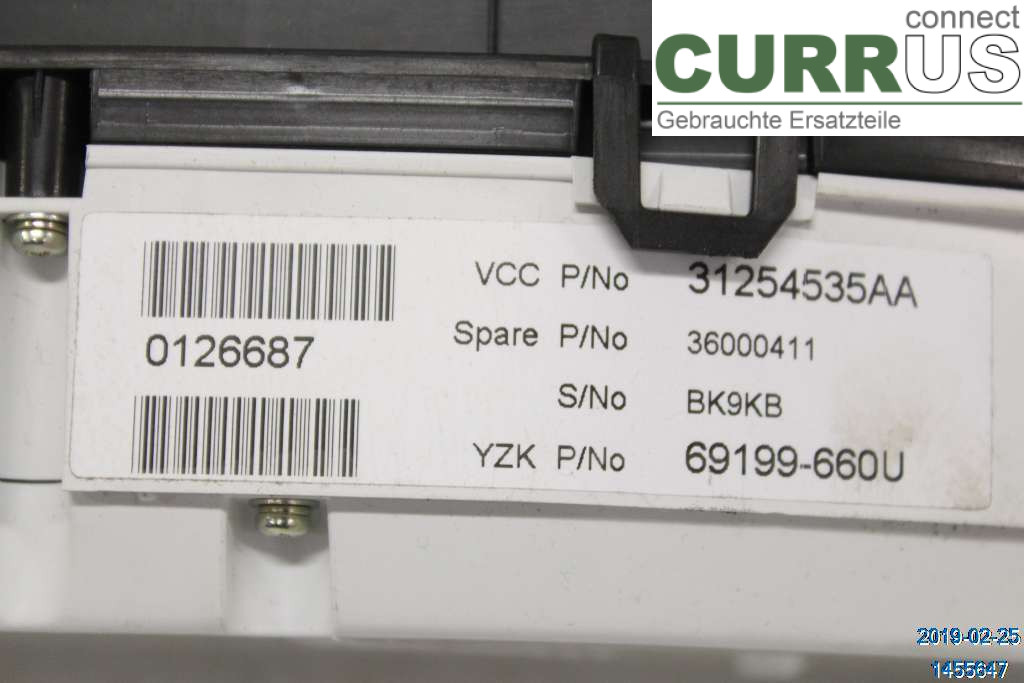 VOLVO S80      07- 13 Instrument cluster / comb 36002195 2,4D