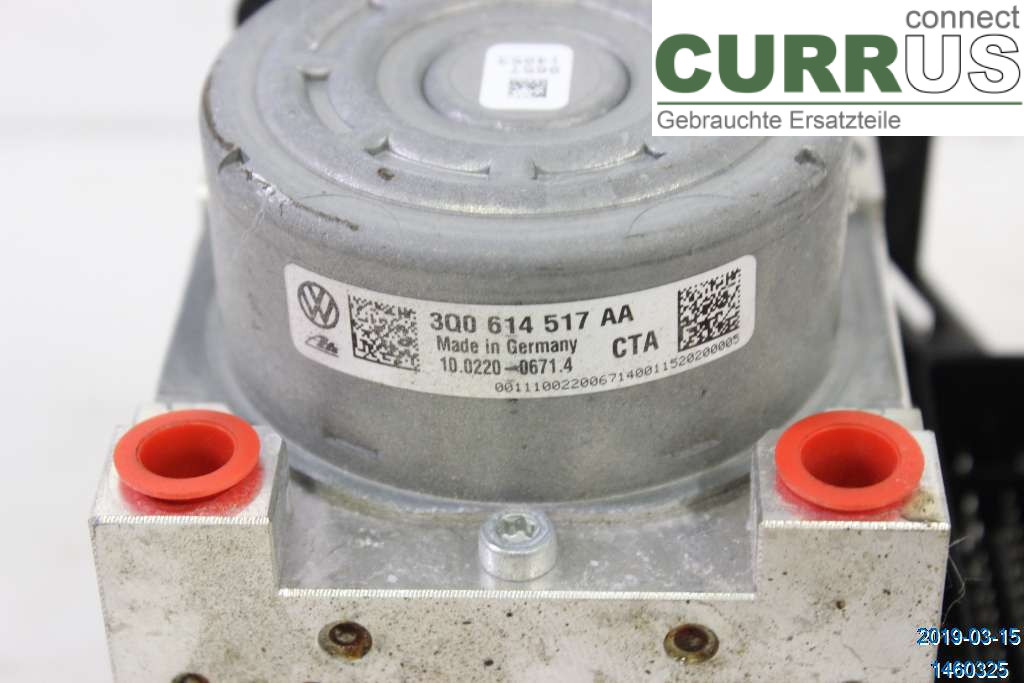 VW PASSAT  15-19 ABS Hydraulic unit 3Q0614517AA 1,4 TSI ACT