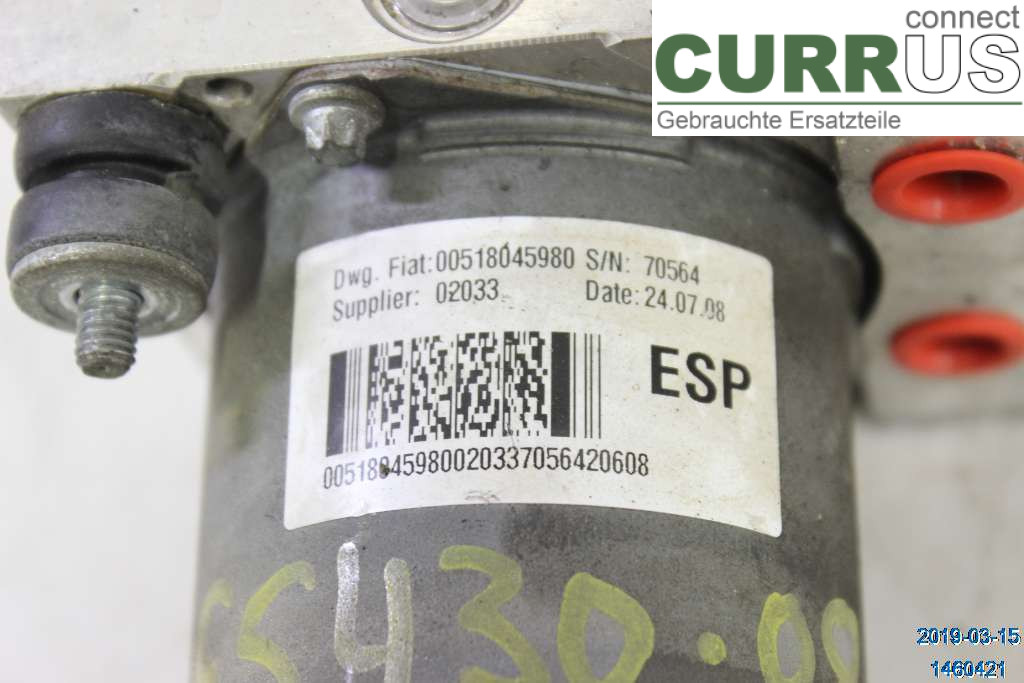 CITROEN JUMPER   07-13 ABS Hydraulic unit 4541GC 2,2 HDI