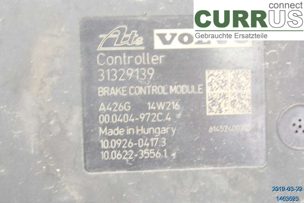 VOLVO V70    14-16 ABS Hydraulic unit 31400545 D4 2.0