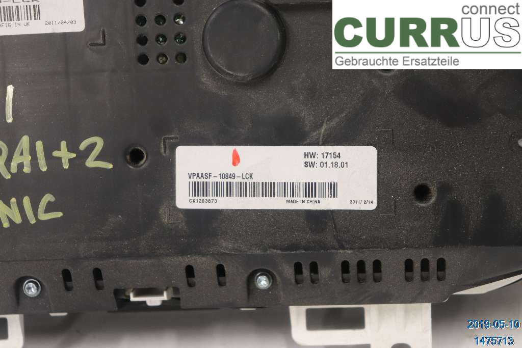 NISSAN QASHQAI+2  10-14 Instrument cluster / comb 24810BR51D 2,0 DCI