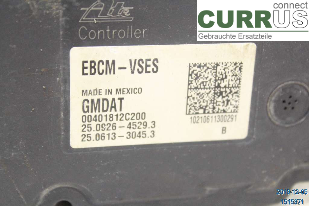 CHEVROLET CAPTIVA ABS Hydraulic unit 96626061 2,4I