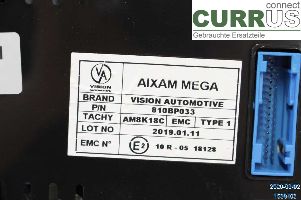 AIXAM COUPE Instrument cluster / comb  KUBOTA