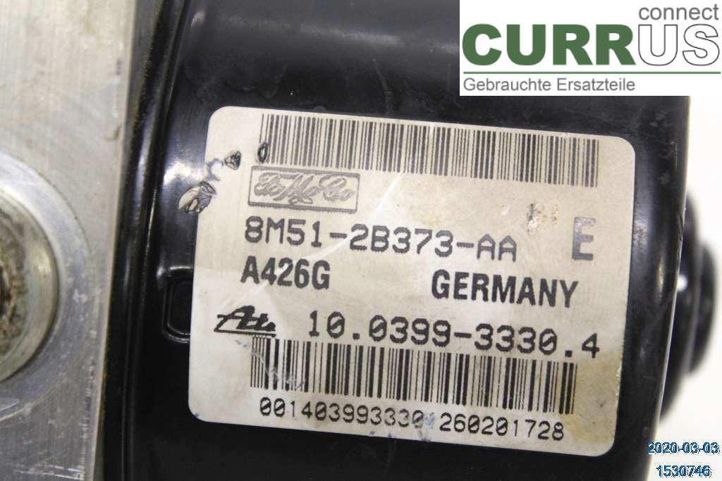 MAZDA 3 I   07-08 ABS Hydraulic unit BPYL437AZF 1,6I Z6