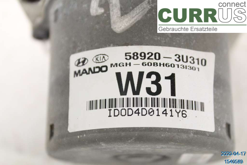 KIA SPORTAGE  11-15 ABS-Hydraulikeinheit 589203U310 2,0 CRDI D4HA