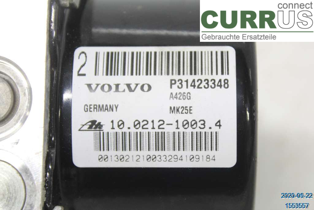 VOLVO V60  14-18 ABS hydraulisk enhet 31423350 D2 1,6