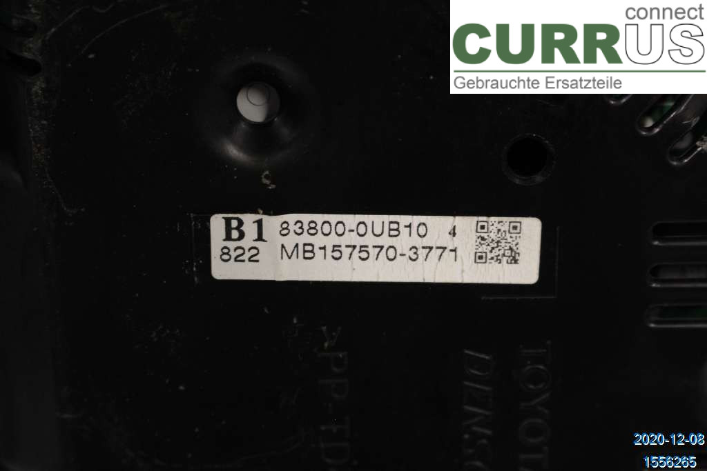 TOYOTA YARIS  15-20 Instrumentenkombination 838000UB10 1,33