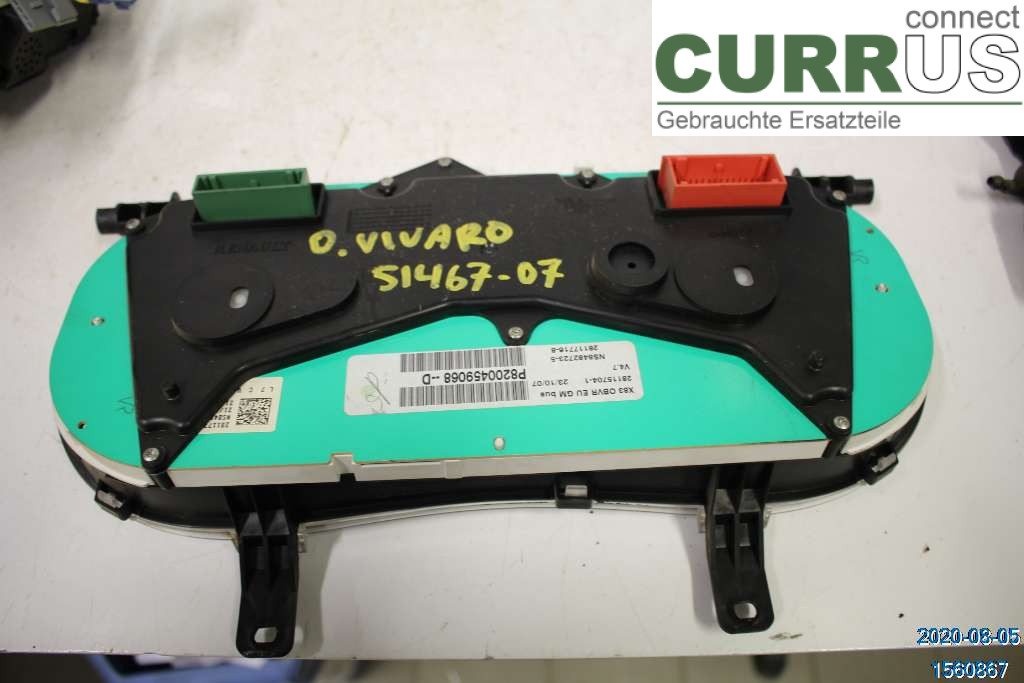 OPEL VIVARO 01-14 Instrumentkam 93855682 2,0 CDTI