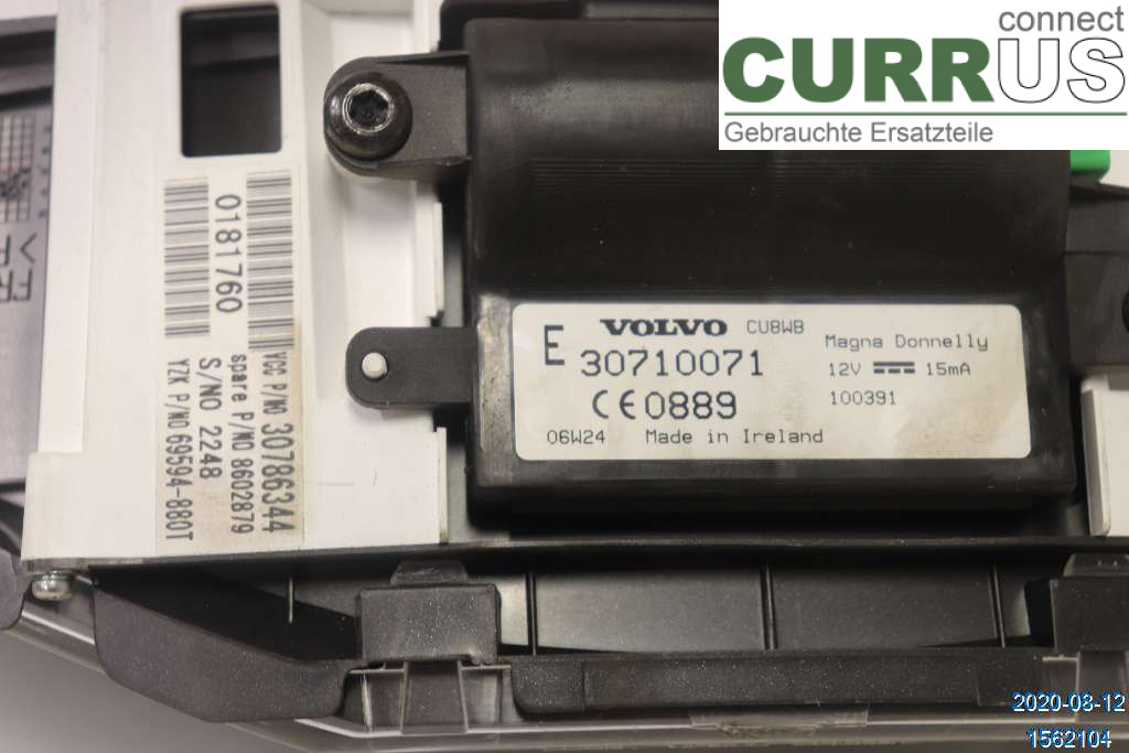 VOLVO V50      04-07 Instrumentkam 8602879 2,0 D