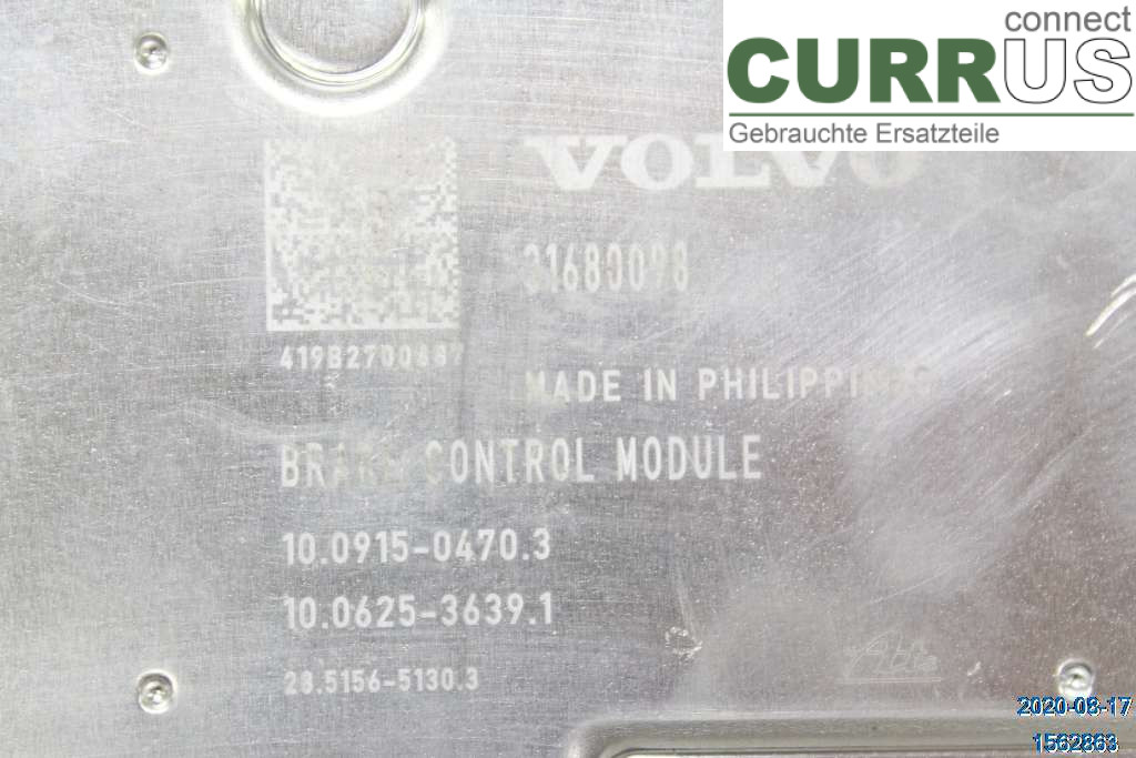 VOLVO V90 CROSS COUNTRY 17- ABS hydraulisk enhed 31680104 D4 2.0