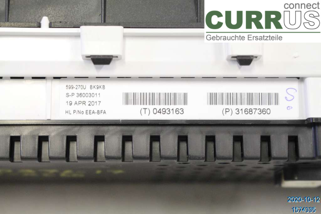 VOLVO XC60  14-17 Instrument cluster / comb 36051280 D4 2,4 MK2