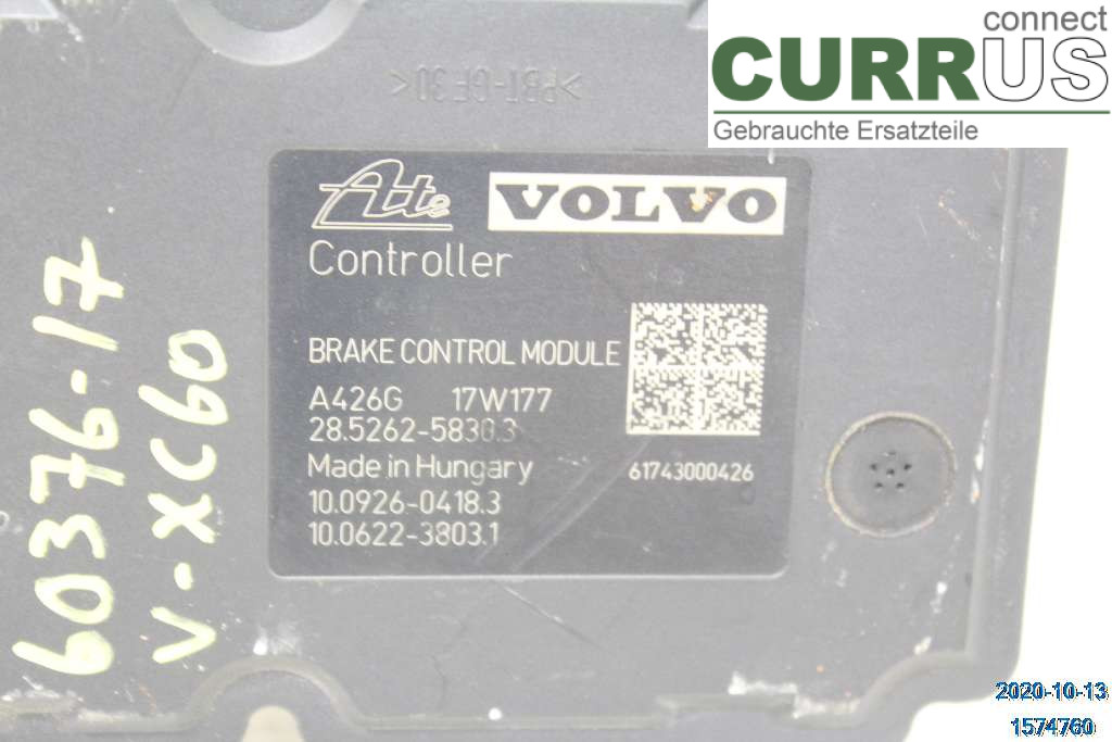 VOLVO XC60  14-17 ABS Hydraulic unit 31423350 D4 2,4 MK2