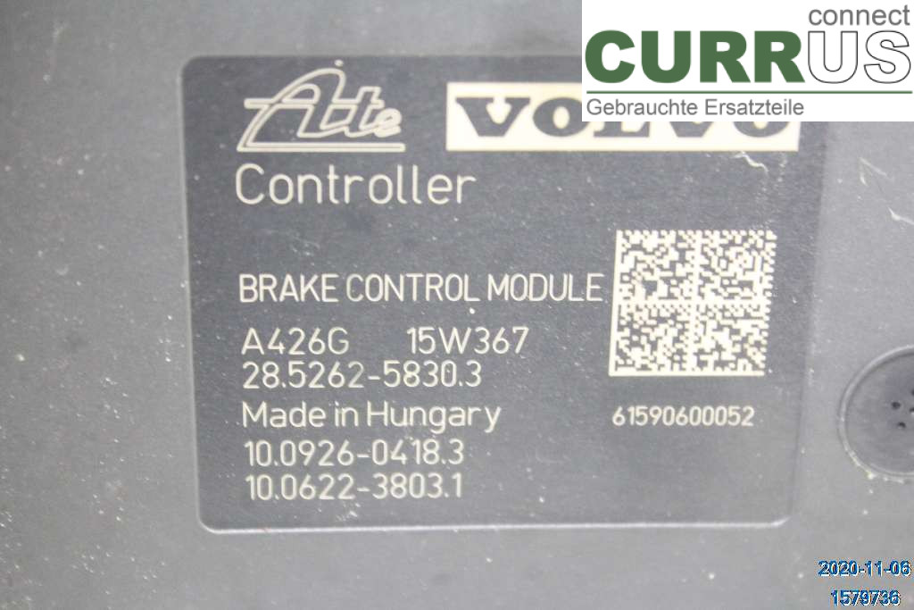 VOLVO V60 CROSS COUNTRY  16-18 ABS-Hydraulikeinheit 31423350 D5 2.4