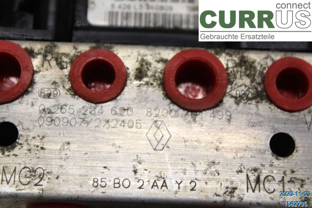 RENAULT CLIO III  09-12 ABS-Hydraulikeinheit 8201128671 1,2 Eco2