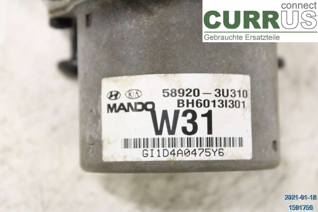 KIA SPORTAGE  11-15 ABS Hydraulic unit 589203U310 2,0 CRDI