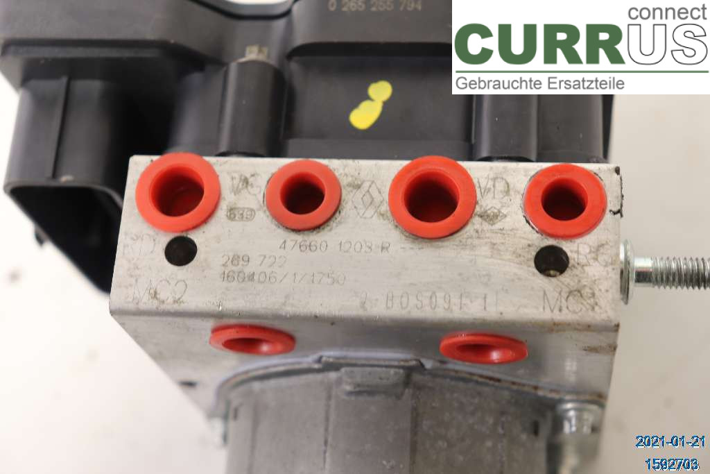 RENAULT CLIO IV   12-16 ABS hydraulisk enhed 476607745R 0,9 TCE