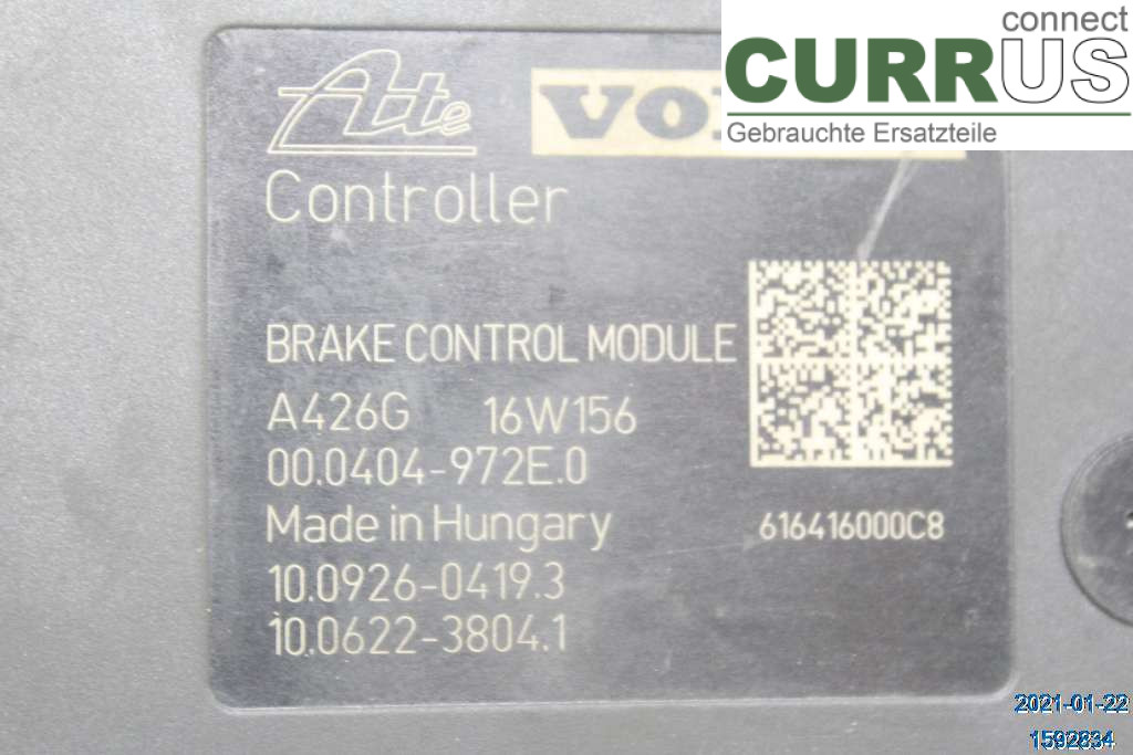 VOLVO XC70  14-16 ABS Hydraulic unit 31423349 D4 2,4 D5244T12
