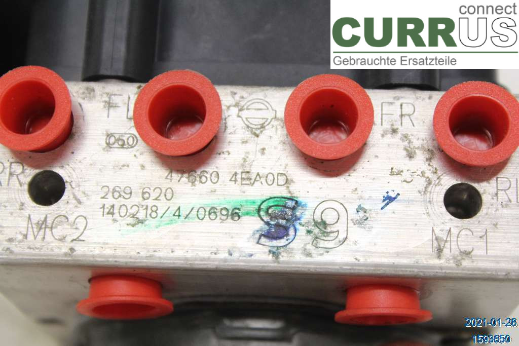 NISSAN QASHQAI  14-17 ABS hydraulisk enhed 476604EA5B 1,6 DCI